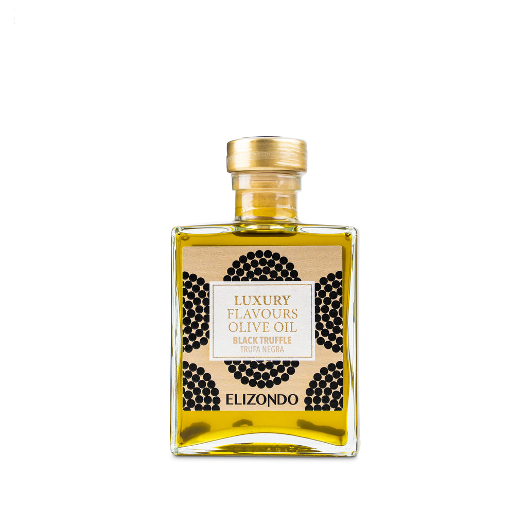 Elizondo Luxury Flavours                   Zestaw oliw aromatyzowanych 3x200ml (Czarna trufla, Czarny czosnek, Czekolada)