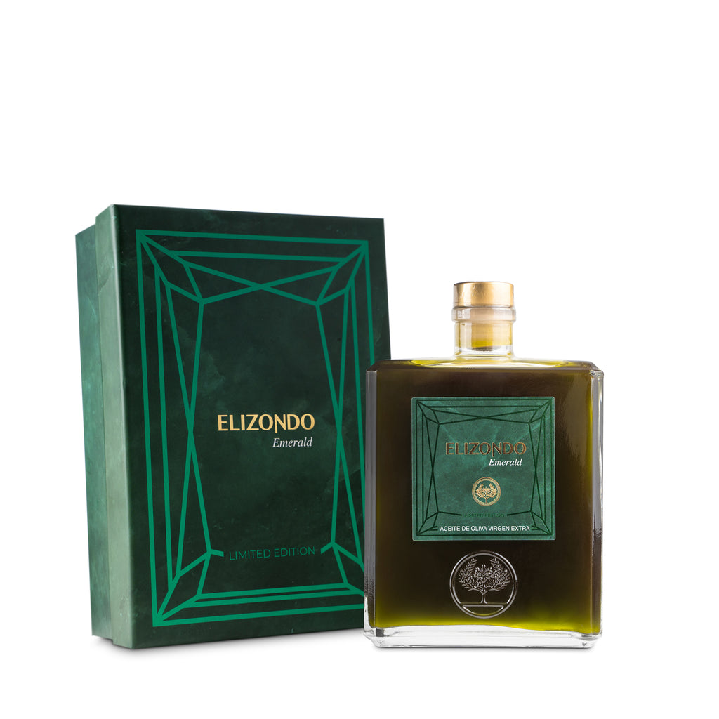 Elizondo Emerald Extra Virgin 1L "Pierwszy dzień zbiorów" w pudełku prezentowym