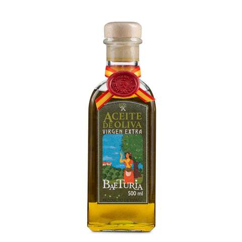 Oliwa z oliwek Extra Virgin Baeturia Morisca 500ml w ozdobnej butelce